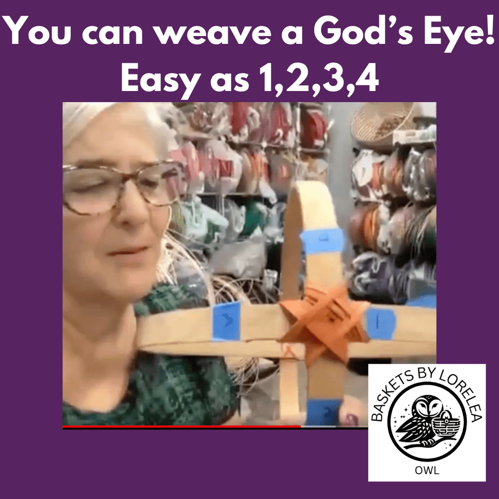 Master the Art of Weaving a God's Eye on a Basket – Watch My Tutorial!